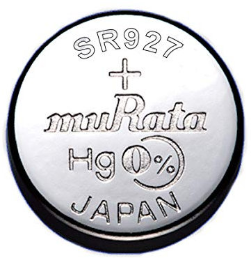 1 pila de reloj Murata 395/399 SR927/W/SW AG7 SR57 óxido de plata 0% mercurio.