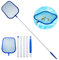 LIHAO Rete per Piscina, Retino Pulizia, Telaio Skimmer per Swimming Pool con Asta Manico