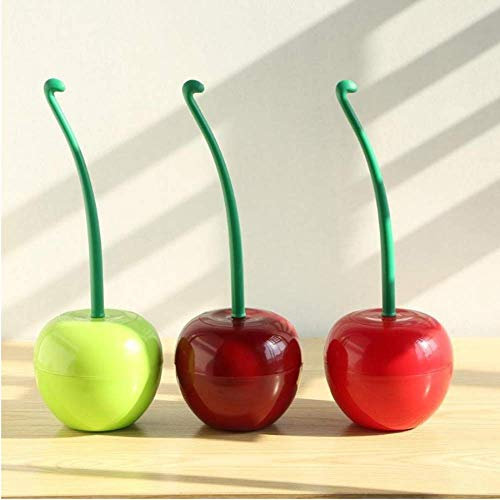 AUSUKY - Soporte para escobilla de baño (forma de cerezo), color verde