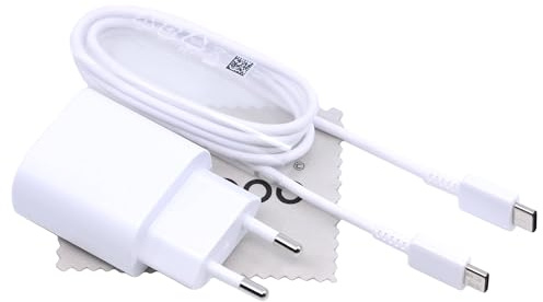 Ladegerät für Samsung Galaxy S21 S21+ S21 Ultra S20 FE 25W mit mungoo Tuch | 25W, mit Kabel, für S21/S21 Plus/S21 Ultra/S20 FE/A72 4G/A72 5G/M51/Z Fold 2 5G, Ersatz für EP-TA800, mit mungoo Tuch