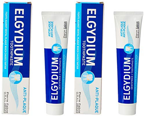 Pierre Fabre Oral Care – Elgydium – Pasta dental antiplaca 75 ml – Pack de 2