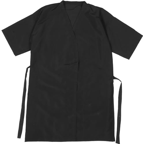 HEALLILY Salon Client Gown Kimono Style Hair Cutting Cape Smock Lightweight Anti-Static Breathable with Adjustable Waist Tie Machine Washable