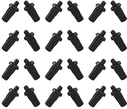 HARSKIYER 24 perni di riparazione per porte di armadi, perni di ricambio per ammortizzatori con molla caricata a molla, raccordi in plastica, connettori telescopici per porte, parti a molla (7,5 mm