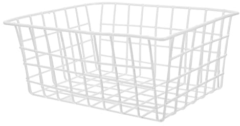 Luxshiny Cestini per Congelatore Cestini portaoggetti in metallo Adatti per Contenitori Organizer per Congelatore Adatti per Contenitori Organizer per (28 * 21.5 * 12cm）