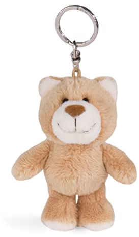 NICI 49452 Schlüsselanhänger Bär Mielo 10cm beige-Nachhaltiger Begleiter Kuscheltieranhänger mit Schlüsselring für Schlüsselband, Schlüsselbund & Schlüsselhalter