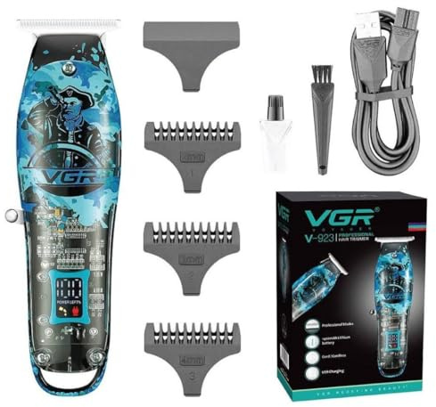 OISE ART STORE Trade Shop - Tagliacapelli Uomo Taglia Capelli Regola Barba Ricaricabile A Batteria Vgr 923 -