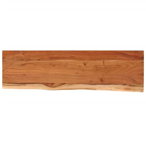vidaXL Piano Tavolo 140x40x2,5 cm Rettangolare Legno Acacia Bordi Vivi, Piano Tavolo in Legno, Piano Tavolo Rettangolare, Piano tavolino