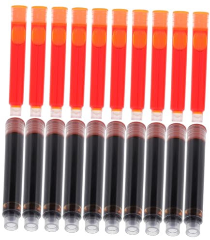 Operitacx Sanftes Schreiben Tintennachfüllungen für Füllfederhalter 100 Stück Farbige Löschbare Tinte für Freunde Familie Partner