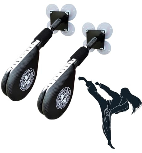 Wing Chun Dummy Wandziel Taekwondo-Fußziel, Kickbox-Schlagpolster Kampfsport-Trainingsgerät, Fitnessstudio für Zuhause, Karate-Übungsgeräte (Color : 2 PCS)