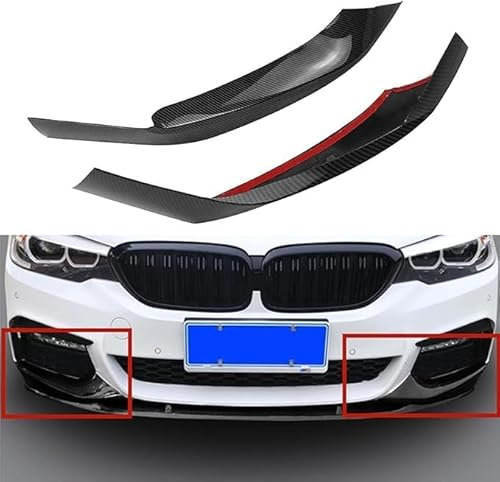 ZHOUFUDA Auto Frontspoiler Lippe Frontschürze Lippenspoiler für BMW G30 540i M550i M-Sport 2017-2020, Frontstoßstange ABS Splitter Lip Spoiler Kinnschutz Lip Diffusor Splitter Body Kit