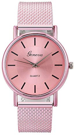 Talking Klockor End Quartz Watch Urmärkande Glas Blå Damklocka, F, En storlek