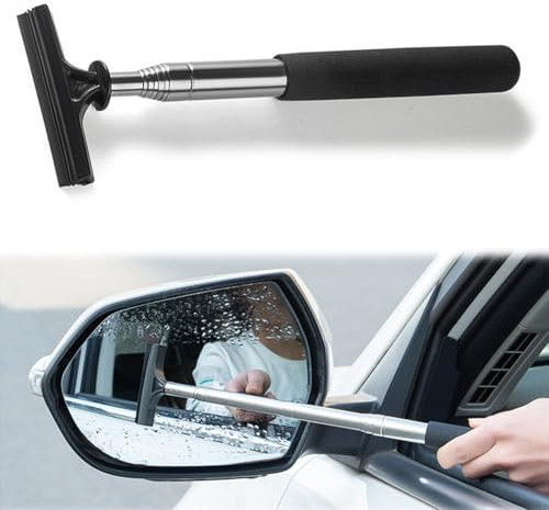 JEYORZY 1pcs Raclette à vitre Professionnelle pour Voiture, Essuie Glace de Rétroviseur Rétractable, la Longueur d'expansion est jusqu'à 100 cm
