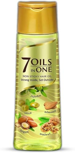 DK 7 Öle in einem Haaröl | Macht das Haar 20x stärker und handhabbar | Kokosöl, Amla-, Jojoba-, Oliven-, Walnuss-, Argan- und Mandelöle | 500 ml