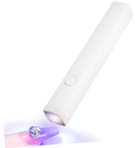 Mikinona Lámpara Uv Mini para Uñas Gel Secado Rápido y Recargable Portátil y para Manicura Casa y Con de Temporizador