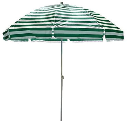 Großer Marktschirm für den Außenbereich, 2,5 m, rund, Terrassenschirm, Baldachin, hochdichtes Polyester, Sonnenschutz für Garten, Strand, Hof, Grün (2,5 m)