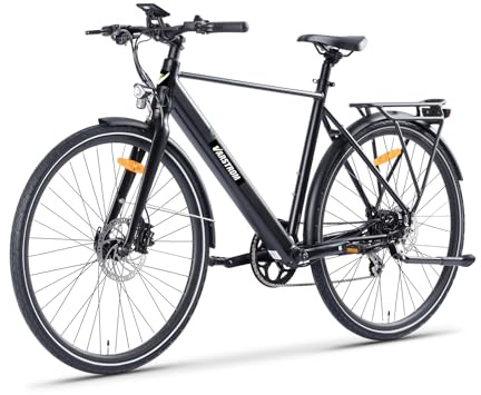 Varstrom Bicicleta Eléctrica 700C, Motor 250W, Batería 36V 10Ah | 8 Velocidades, Neumáticos Antipinchazos, 80KM Autonomía, Ideal Ciudad y Largas Distancias