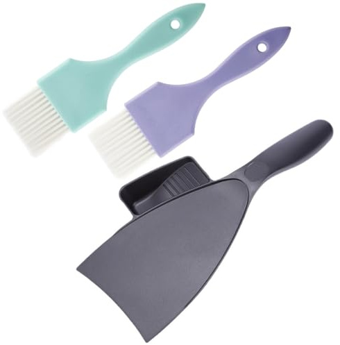 NUSITOU Herramientas para Teñir el Cabello de Plástico Juego de 3 Kit Lavable Desorden Adecuado para Peluquería Profesional y Teñido DIY