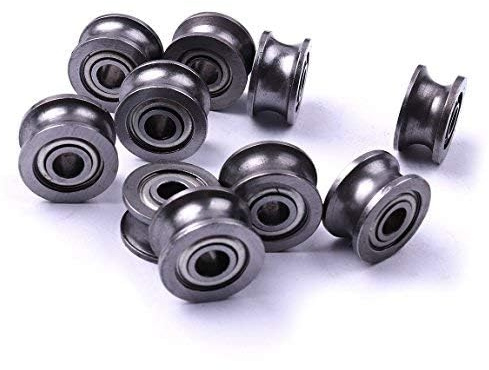 Atoplee versiegelte Metall-Führungsschienen, 4 x 13 x 7 mm, tiefe U-Nut-Kugellager, 20 Stück, U624ZZ4