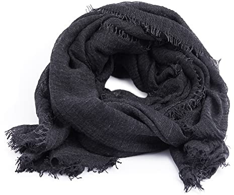 Karl Loven Halstücher Damen - Halstuch - Zerknittert - Pashmina - Schal - Hals, Kohlengrau