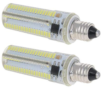Othmro E11 LED Bulb Microwave Oven Light 6W Daylight White 6500K 600lm Christmas Decorations for Ceiling Fan Light Fixture Freezer Hood 2pcs