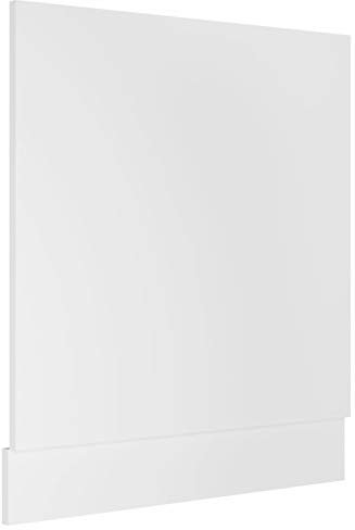 Tidyard Panneau de Lave-Vaisselle Design Simple Blanc 59,5x3x67 cm Aggloméré