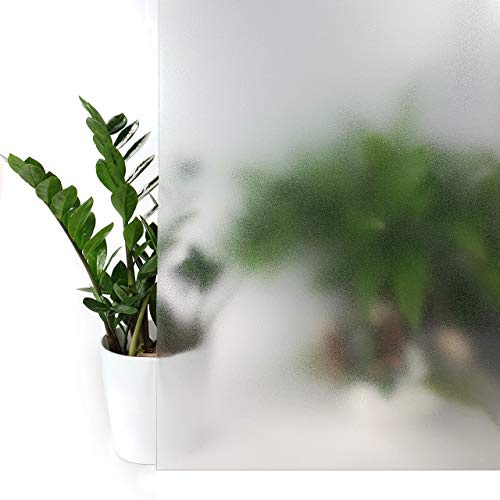DecoMeister Fensterfolie Blickdicht selbstklebend 90x150 cm - Klebefolie Fenster lichtdurchlässig mit Dekor-Effekt - Sichtschutzfolie für mehr Privatsphäre in Bad und Büro - Milky