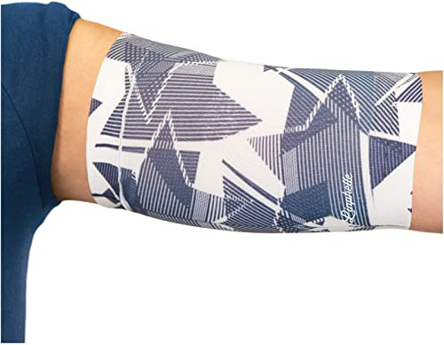 Linphelle Manchon Bras en Microfibre pour Picc Line - Manchette Bras en tissu respirant et design, idéal pour PICC, Glucometre pour glycémie, Tatouage ou Blessures, Étoiles, Taille 0