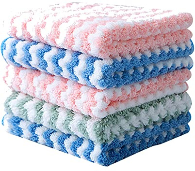 HSNAXingLife 10 STÜCKE Mikrofaser Reinigungstücher,Wiederverwendbares Reinigungstuch,Super Saugfähiges Reinigungstuch,Weiches Handtuch,Universal Waschlappen (30 * 40 cm, gemischte Farbe)