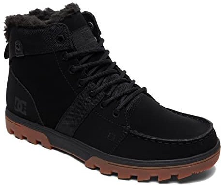 DC Shoes Woodland Båtsko för män, svart/gummi, 44 EU, Svart gummi, 44 EU