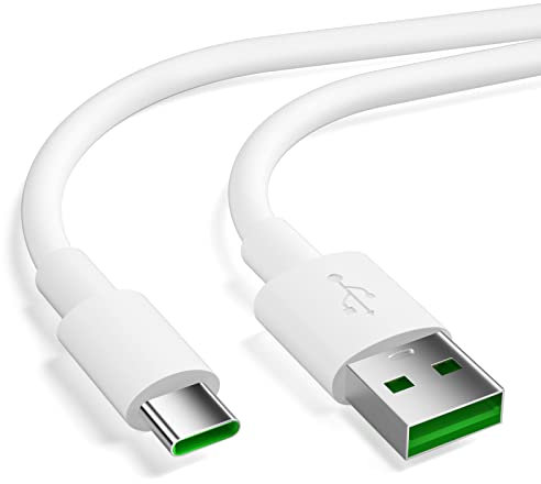 Cavo USB Type-C 1.8M,Cavo USB C 65W 5A SUPER VOOC Cavo di Ricarica per OPPO Find X3 Neo,65W Ricarica Rapida Cavo per OPPO Find X5 X3/2Neo/Pro/Reno13FS 12F 11F,OnePlus 13 12R 11 Nord 4,realme GT NEO 2