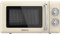 Cecotec Mikrowelle mit Grill Proclean 3110 Retro Beige Mechanische, 700 W in 6 Stufen, Timer bis zu 30 Minuten, Auftaumodus, Vintage-Design in Beige, Stahl-Finish