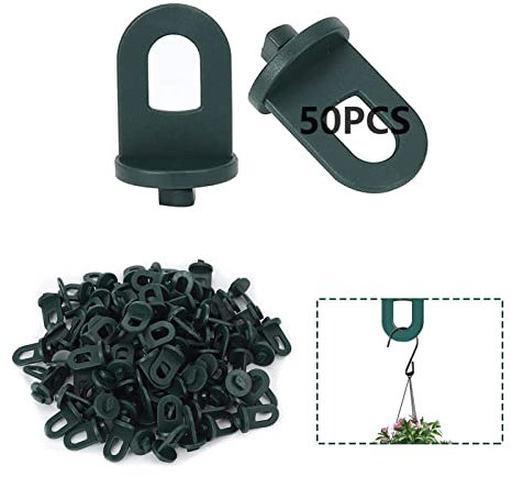 50Pcs Green House Twist Clips Greenhouse Hooks for Hanging for Greenhouse Laborer to Fixing Wires in Greenhouse Indoor Securing Insulation Materials Netting and Hanging Plants