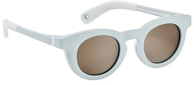 BÉABA, Occhiali Da Sole Per Bambini 9-24 Mesi, Protezione 100% UV - CAT 3, Protezione Laterale, Comfort Ottimale, Aste Regolabili A 360°, Adattabili Alla Vista, Collezione Retro Delight Cloud Blue