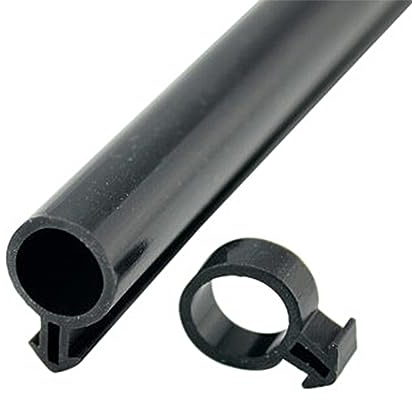 Guarnizione in gomma per porte e finestre, 10 m, per finestre, 10 mm, colore nero