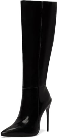 Carkuolary Womens Knee High Sexy Appuntito tacco a spillo High Heel Stivali