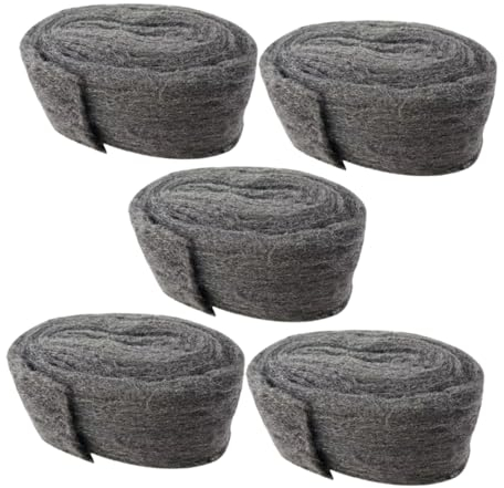 CHILDWEET 5pcs Steel Wool Garage Door Replacement Seal Rat Hole Filler Guard Mesh Wool for Steel Drains Blockage