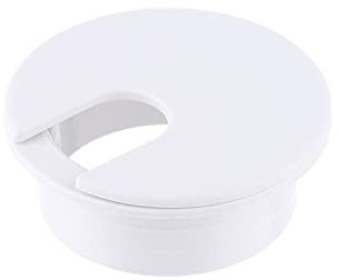 Desk Grommet,Cable Grommet 35/50mm Desk Table Plastic Cable Hole Cover PC Computer Desk Round Wire Tidy Grommet Table Cable Tidy Organizer Wholesale(White,35mm)