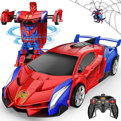 Braxel 2 en 1 Robot Voiture Transformable Télécommandée - Jouet Enfant 3-9 Ans, 2,4 GHz - Cadeau Garçon 3 4 5 6 7 8 Ans - Cadeaux de Noël Enfants 2025