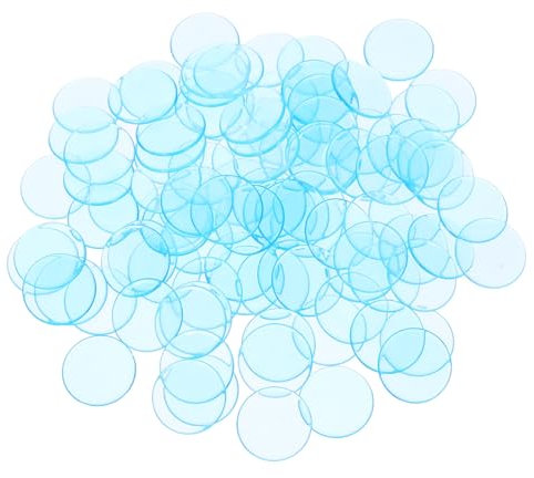 WHAMVOX 100stücke Transparente Bingo-markierungschips Kunststoff Bingo-zählchips Für Bingo-spiele Und Spielzählungen