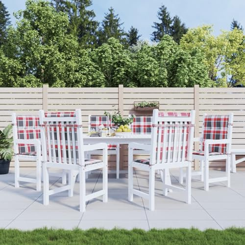 Tidyard Gartenstuhlauflagen für Niedriglehner 6 STK. 100x50x3 cm