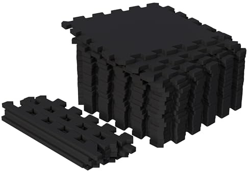 GORILLA SPORTS® Bodenschutzmatte Fitness - 6/8 / 16/18 Stück, Eva | 60x60 oder 30x30, Rutschfeste Puzzlematte, stoßdämpfend und geräuscharm für Home Gym, Krafttraining und Fitnessgeräte