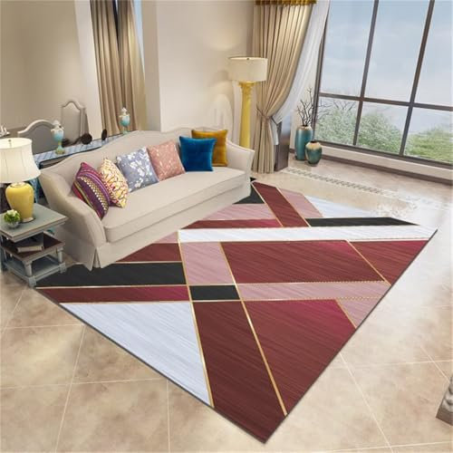 RUGMRZ Anti Rutsch Teppich Teenage Boys Schlafzimmer Dekor Rechteckiger Roter Für Den Innenbereich, Bedruckter Teppich, Feuchtigkeitsbeständig Carpet 80X120Cm 2Ft 7.5''X3Ft 11.2''