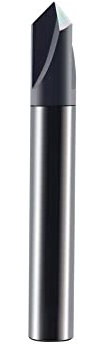 1 Stück Fasenfräser 60 ° 90 ° 120 ° Hartmetall-Schaftfräser CNC-Maschine 3-12 mm Fräser 2/3 Flöten Fasenfräser(D10X50LX60R)
