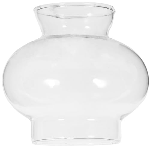 UKCOCO Glasöllampenabdeckung Transparent Winddichter Lampenschirm Für Kerosinlampe Schlafzimmer Wohnzimmer Dekoration 2.36X2.36X1.97 Zoll