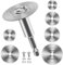 7 Piezas Discos de Corte para Taladro, HSS Hojas de Taladro de Disco con (60mm) Vástago Hexagonal de 1/4, Mini Hojas de Sierra Circular para Madera Plástico Metal