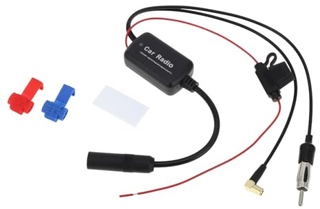 Partuto 1 Set Universal Hidden Windshield Signal Antenna Car Truck Car Radio Aerial Mount Black FM/SMB-DAB