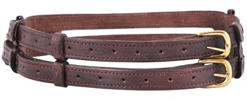 Ulfberth Doppelter Gürtel, Wikingergürtel aus Leder Used-Look | Doppelgürtel, Unisex, Damen & Herren, Breiter Gürtel, Mittelalter, Wikinger, LARP, Reenactment, Pirat, Fantasy Cosplay