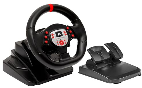 DOYO PS4 Steering Wheel and Pedals and Shifter, volante para PC, 180° Gaming Racing Wheels Dual-Motor Feedback Driving Force for PC, PS3, Xbox One, Xbox Series X/S, Xbox 360, Switch, Android