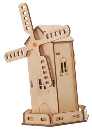 TEHAUX 10sätze Solarbetriebene Holzspielzeuge Für Junge Mädchen Windmühle Bausatz Für Handwerkliche Experimente Und Wissenschaftsprojekte Perfektes Zum Geburtstag Kreativität Und