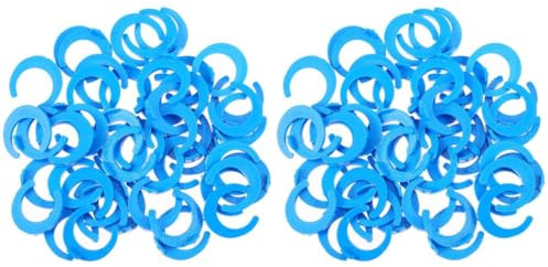 Angoily 2 Sätze Schnalle Für Wasserreiniger Verriegeln Rohrverschraubungen Null Wasserfilter Klemmen Holzbearbeitung Schlauch Holzbearbeitung F Klemme Clip Draht Blue Plastik 50 Stück * 2